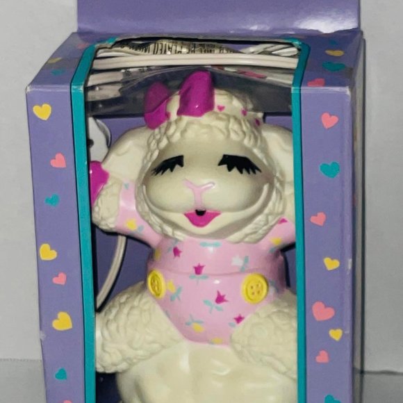 VINTAGE Baby Lamb Chop & Friends 1993 soft glow bedside light  10"  &  6" New - Picture 3 of 9